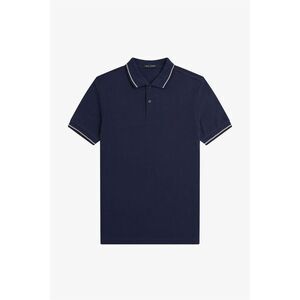 Fred Perry Mens Twin Tip Polo Shirt / Dark Blue
